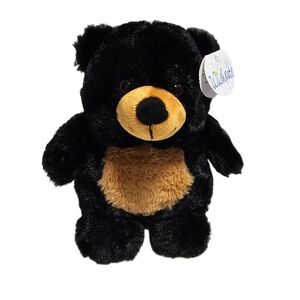 NWT 2017 WISHPETS - CHUBBY URSULA - 9" Plush Black Bear Stuffed Animal